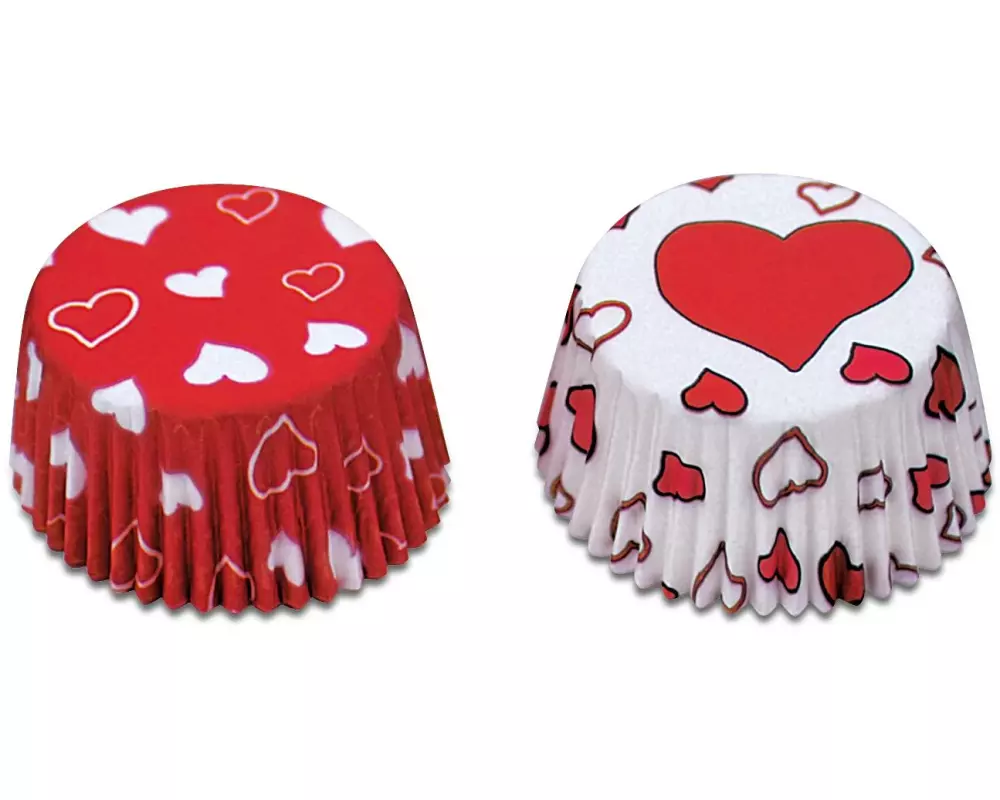 Städter Muffin Backform Mini Herzen 50 Stück