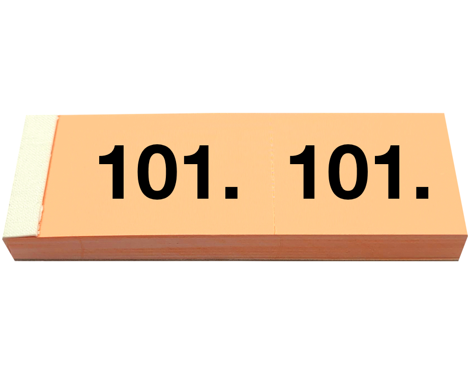 SIMPLEX Garderobenblock 101-200 13080 orange 100 Blatt