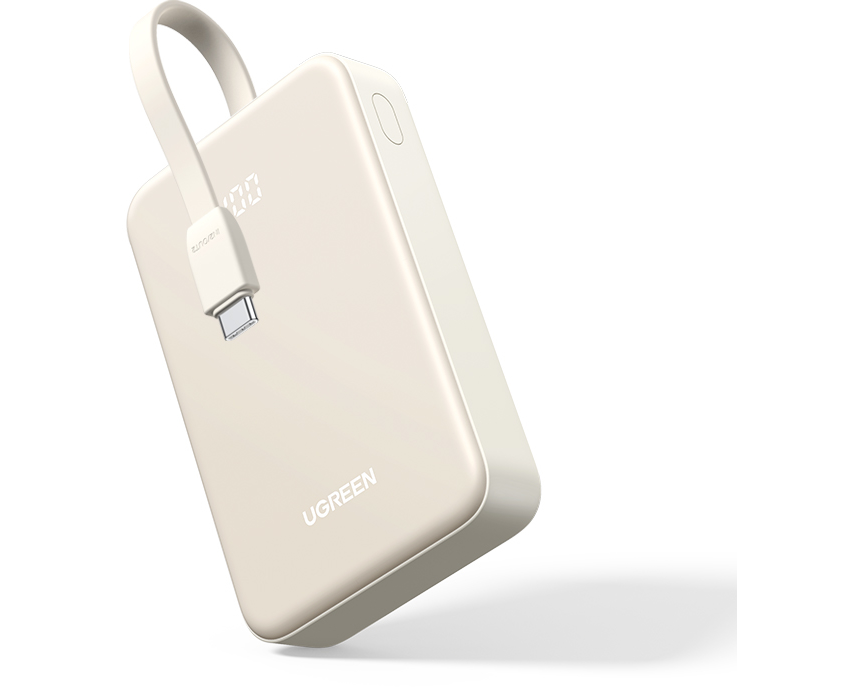 UGREEN Nexode Power Bank 20000mAh 45207 30W,PD, Built-in USB-C Cable