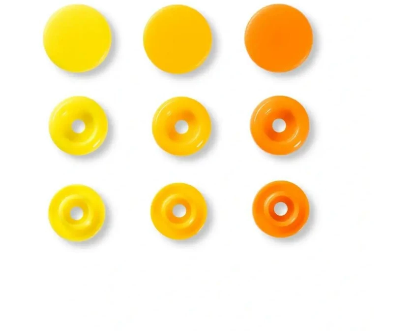 Prym Druckknöpfe Color Snaps Love Gelb, Ø 12,4 mm, 30 Stück