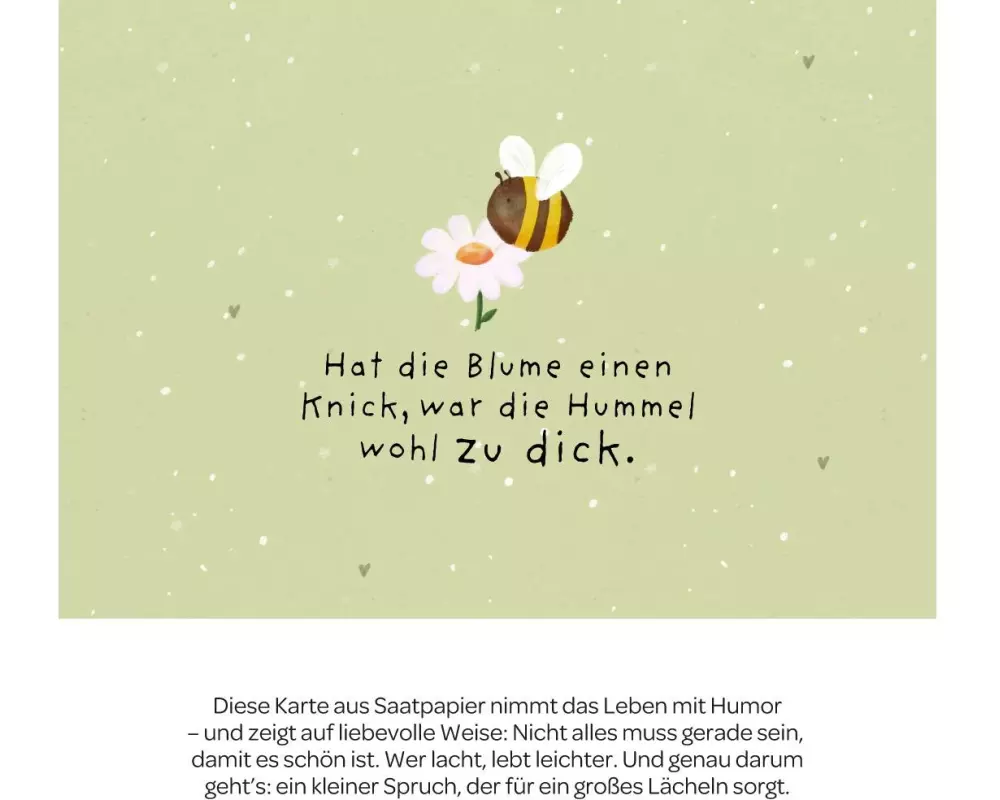 Die Stadtgärtner Glückwunschkarte Blume Knick A6