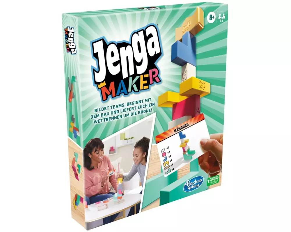 Hasbro Gaming Familienspiel Jenga Maker