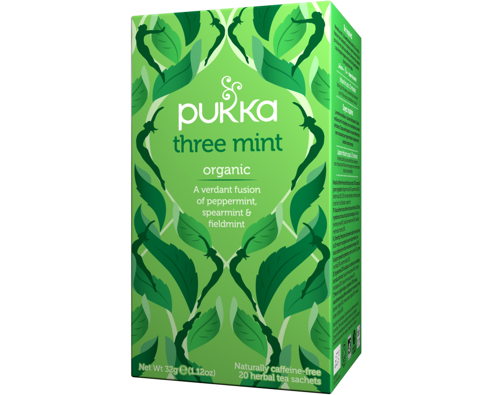 PUKKA Three Mint 4091016 Bio Kräutertee 20 Beutel
