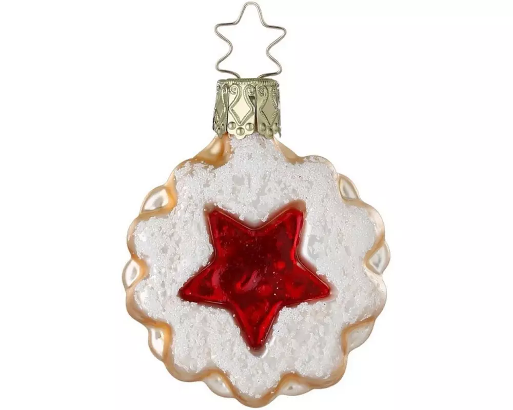 Inge Glas Manufaktur Weihnachtskugel Keks Mehrfarbig