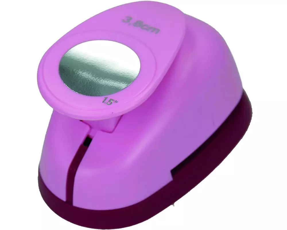 efco Motivstanzer Kreis Kunststoff Metall Rosa 3.8 cm