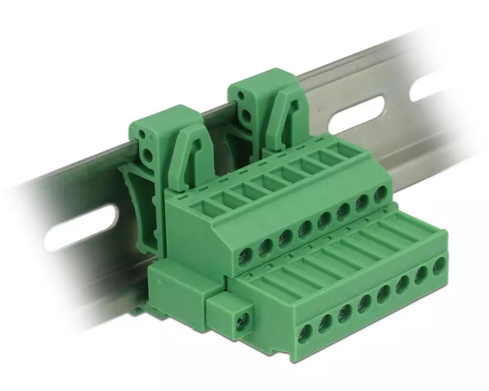 Delock Hutschiene/DIN Rail Terminalblock 8Pin