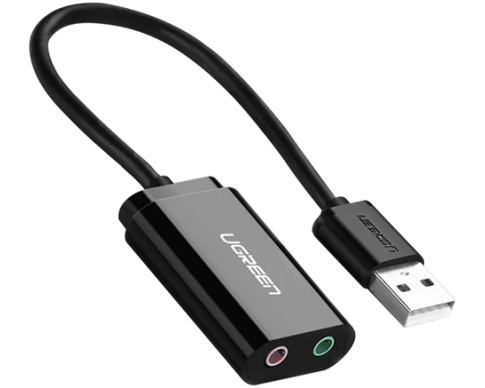 UGREEN External Sound Adapter 30724 USB 2.0,Black