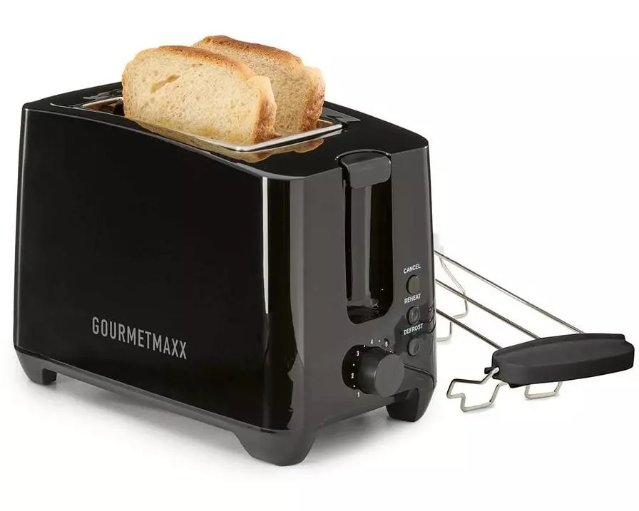 GOURMETmaxx Toaster Schwarz