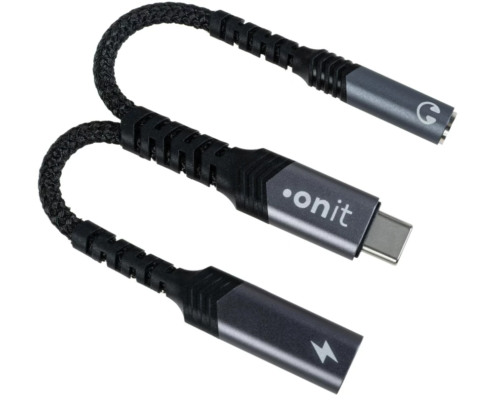 onit Digital-Audio-Adapter Premium USB-C auf 3.5 mm Klinke/USB-C