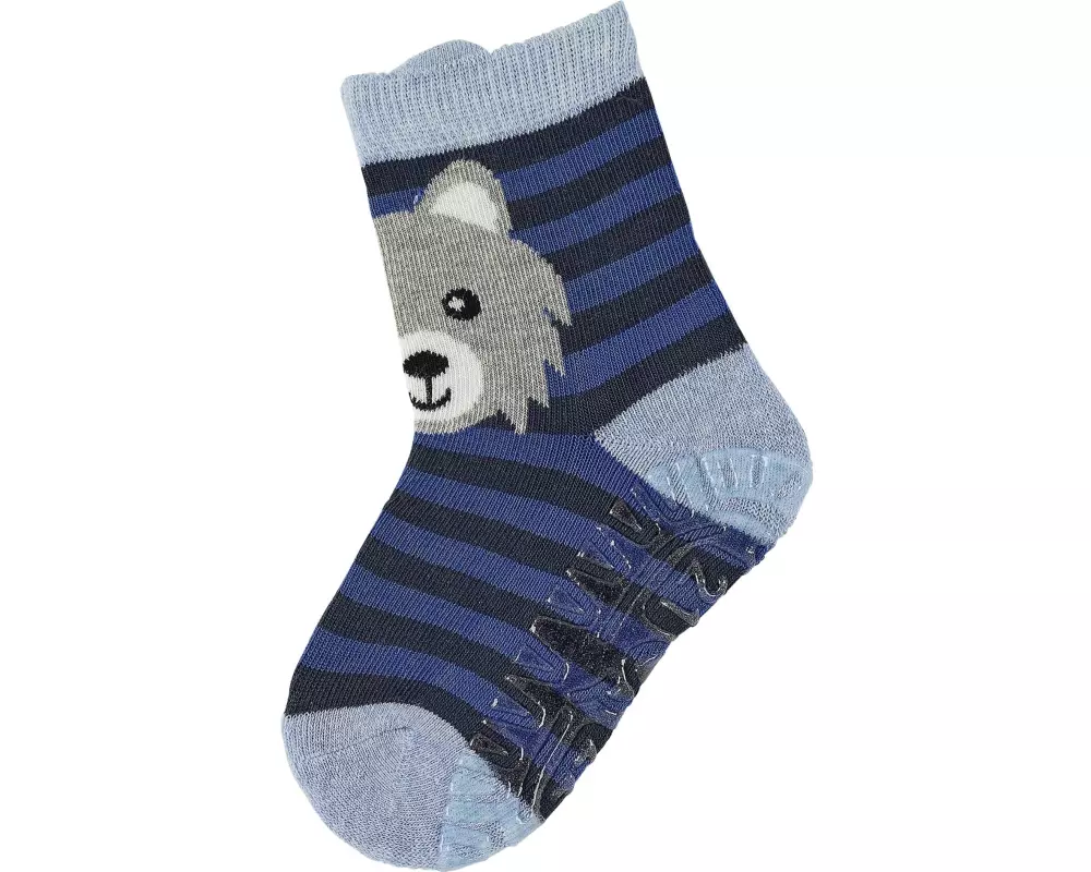 Sterntaler Antirutsch-Socken Wolf Hellblau Melange Gr. 22