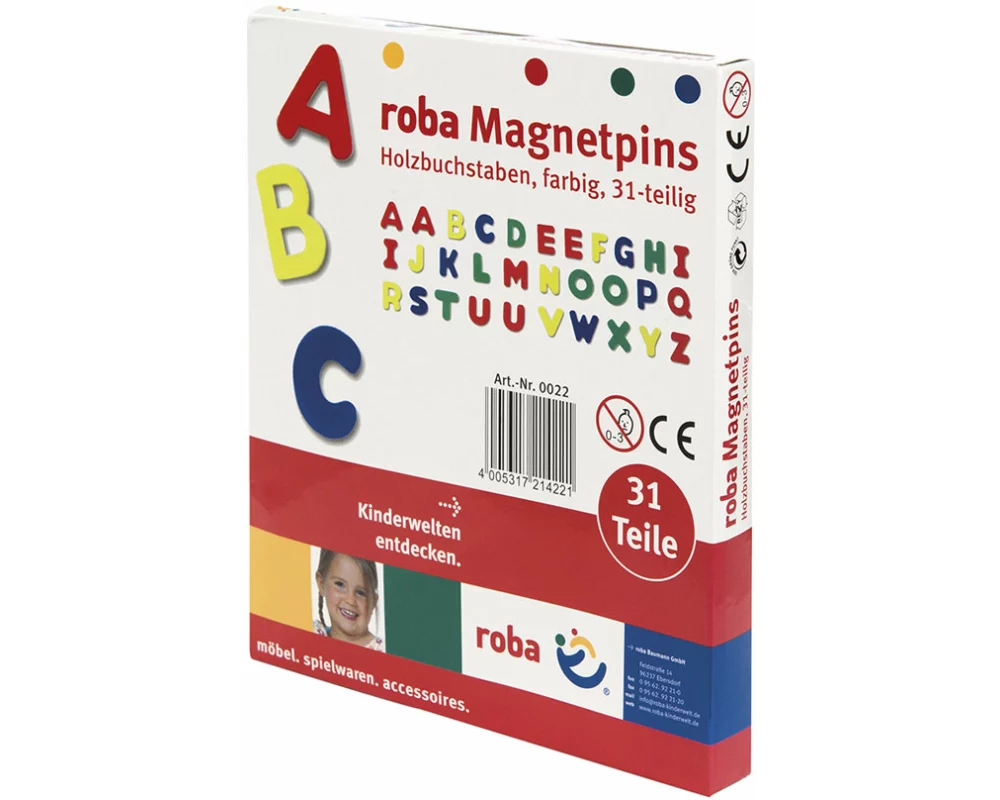 roba Holzmagnetbuchstaben 31-teilig