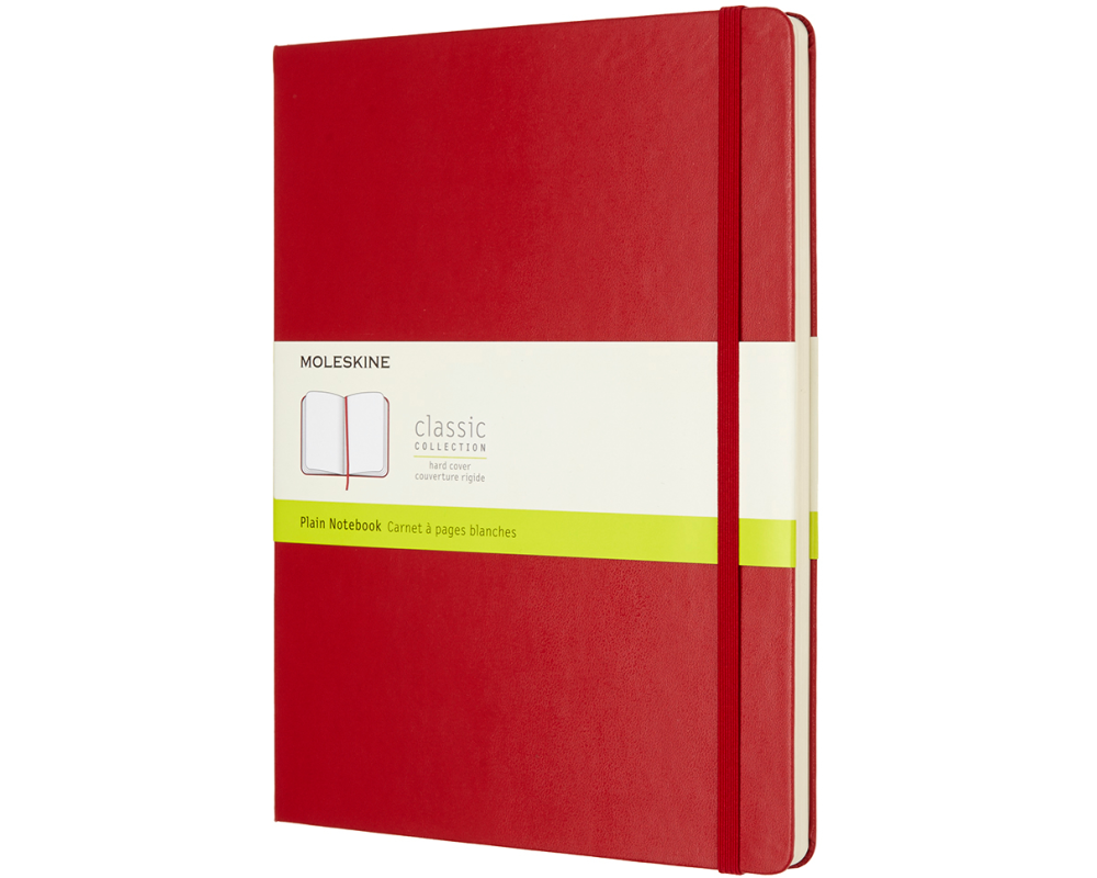 MOLESKINE Notizbuch XL 855105 Blanko,Hardcover,Scharlach