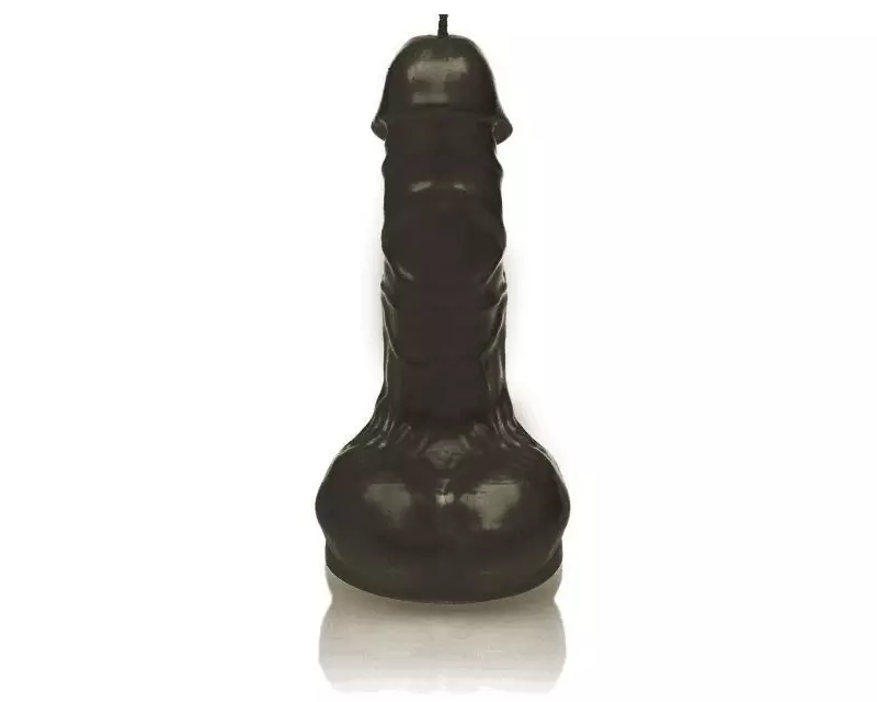 Candellana Kerze Penis Schwarz matt