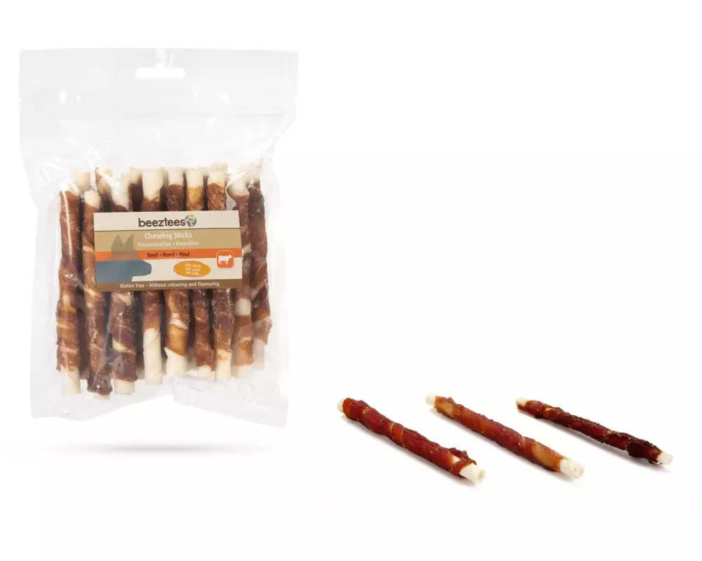 Beeztees Kausnack Kaustange Ente, 20 Stück