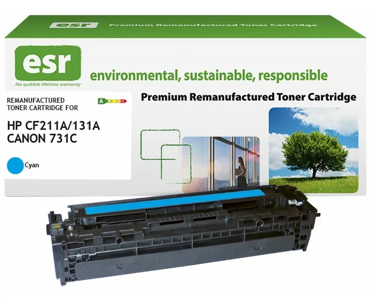 ESR Toner cartridge compatible with HP CF211A/Canon CRG-731C cyan remanufactured 1.800 pages