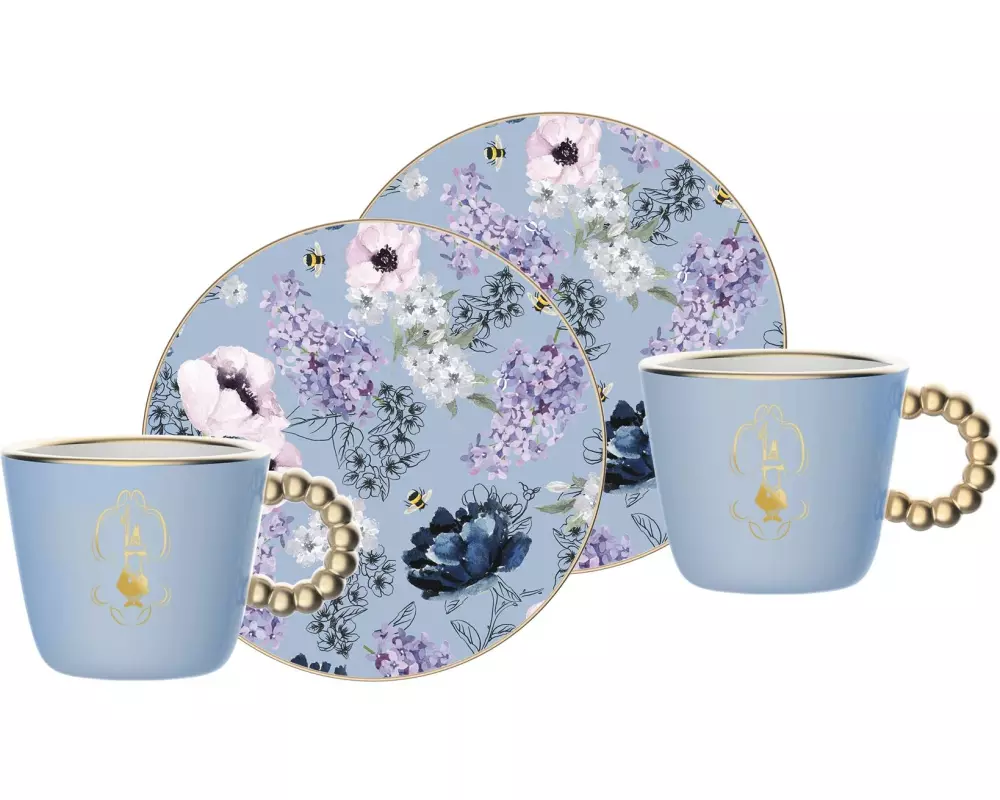 Bialetti Kaffeetasse Bridgerton 80 ml, 2 Stück, Mehrfarbig