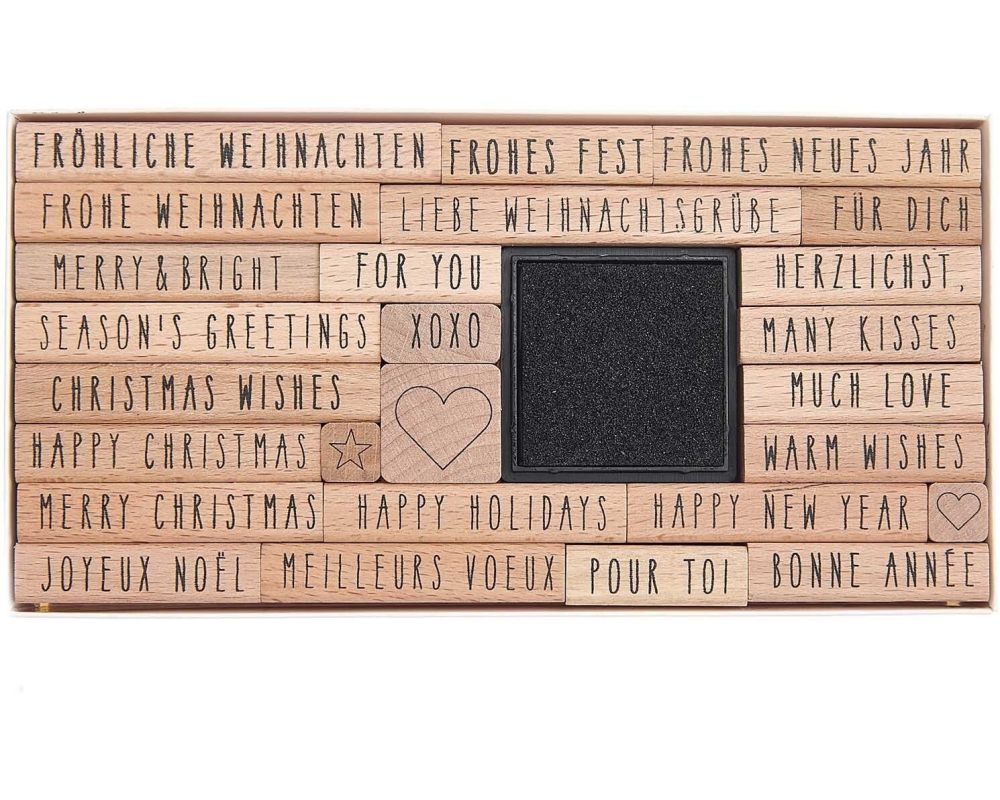 RICO DESIGN Stempelset Merry Christmas 300512 27 Stück