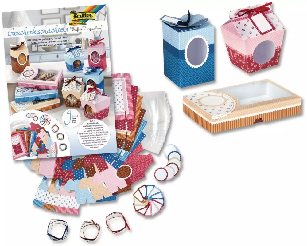 Folia Geschenkbox Süsses Verpacken Mehrfarbig