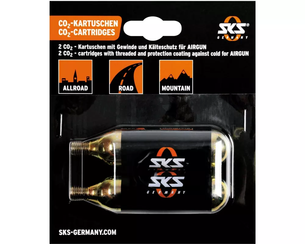 SKS Kartuschenpumpe CO2-Patronen Set 2 x 16 g