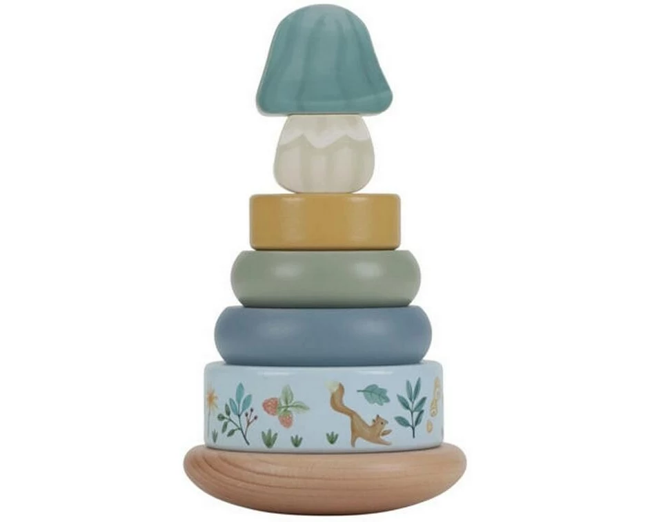 Little Dutch Stapelspielzeug mit Ringen Forest Friends FSC