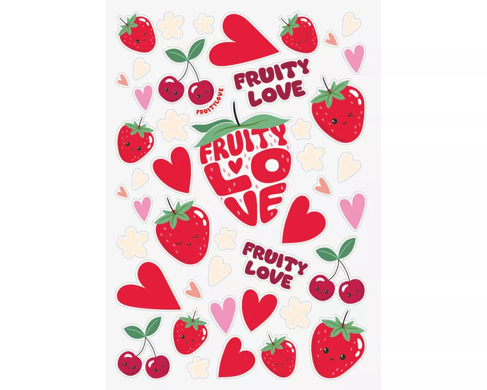 Brunnen Hausaufgabenheft Fruity Love A5, 48 Blatt