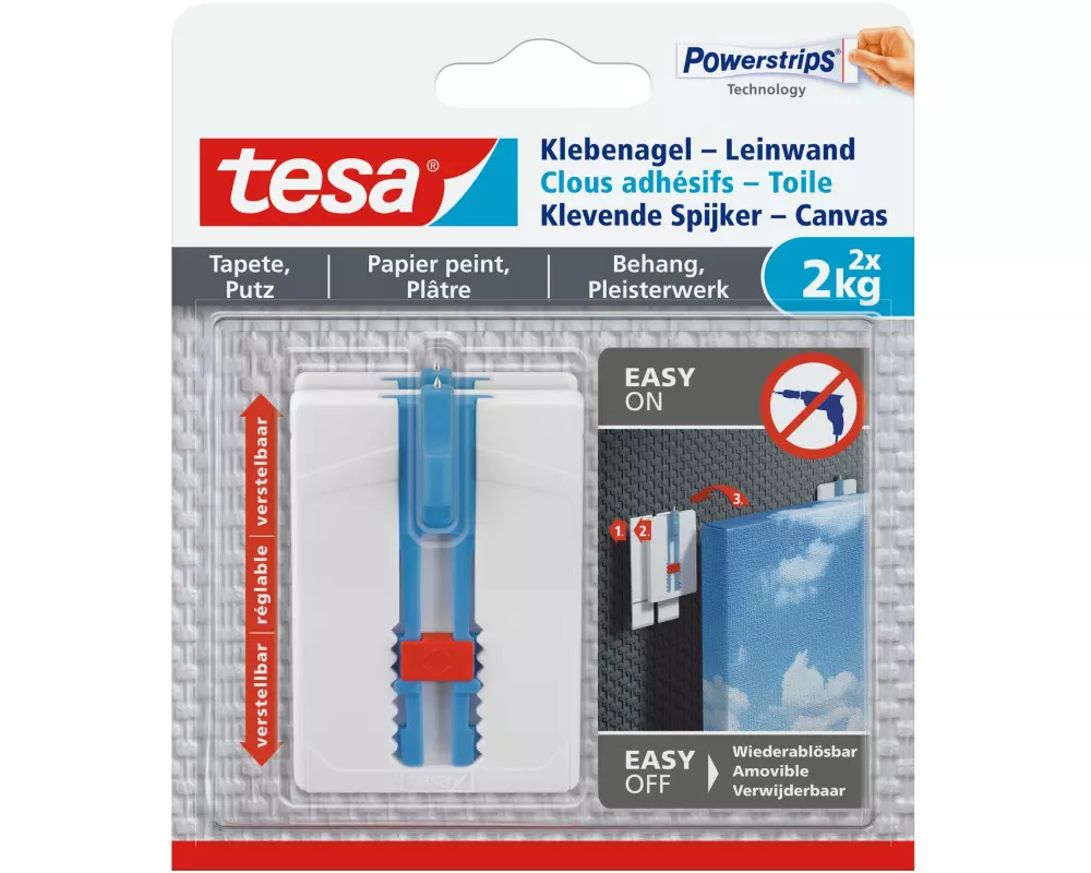 tesa Klebenagel Leinwänd, Tapete & Putz 2 kg