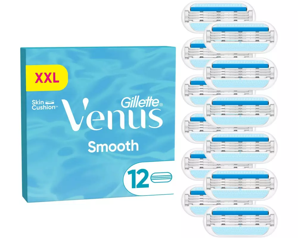 Gillette Venus Rasierklingen Venus Smooth Systemklingen 12 Stück