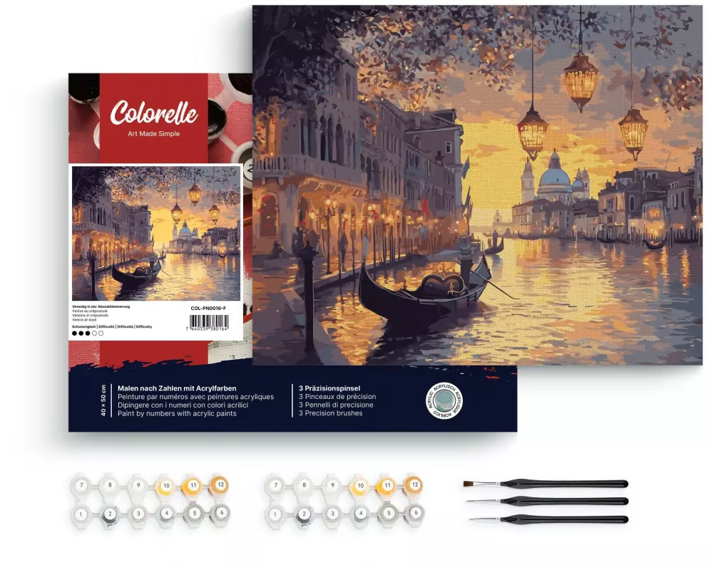 Colorelle Malen nach Zahlen Venedig in der Abenddämmerung