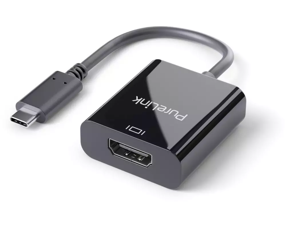 PureLink Adapter USB Type-C – HDMI 4K/60Hz, Schwarz, Premium