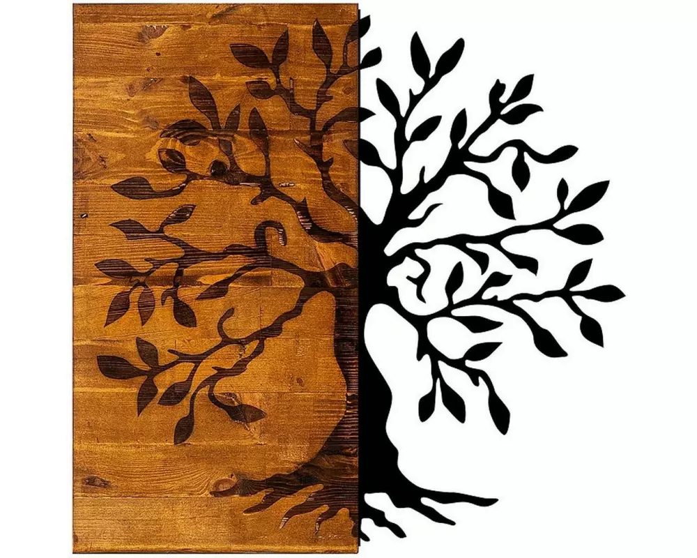 Wallxpert Wanddekoration Tree 58 x 58 cm