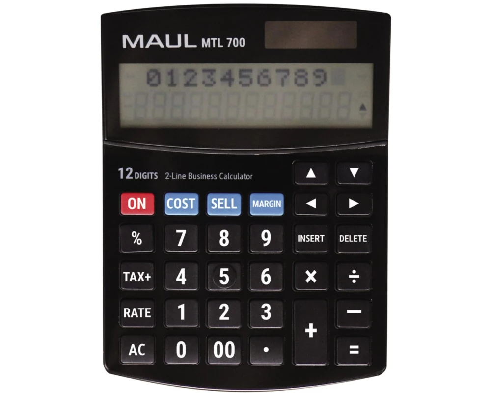 Maul Tischrechner MTL 700 12 Stellen, Schwarz