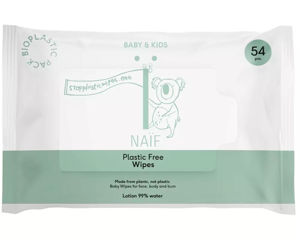 NAÏF Feuchttücher kunststofffrei Einzelpackung 54 Stk.