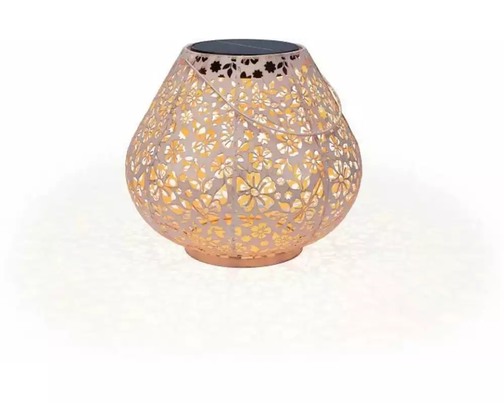 STT Laterne Solar Antic Carrera, 24 cm, Hellrosa