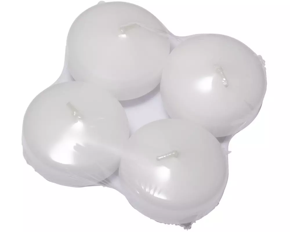 Herzog Kerzen AG Schwimmkerze Linsen Ø 5 cm, Weiss