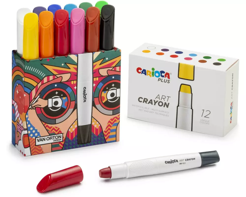 Carioca Art Crayon Plus E-12 Mehrfarbig