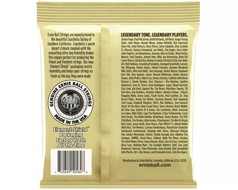 Ernie Ball Gitarrensaiten 2005 Earthwood Bronze – Custom Medium 12.5-56