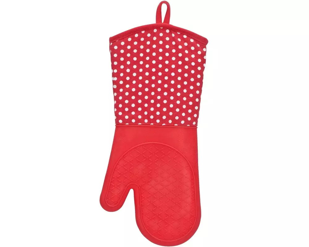 Wenko Küchenhandschuh Punkte 2er Set, Rot