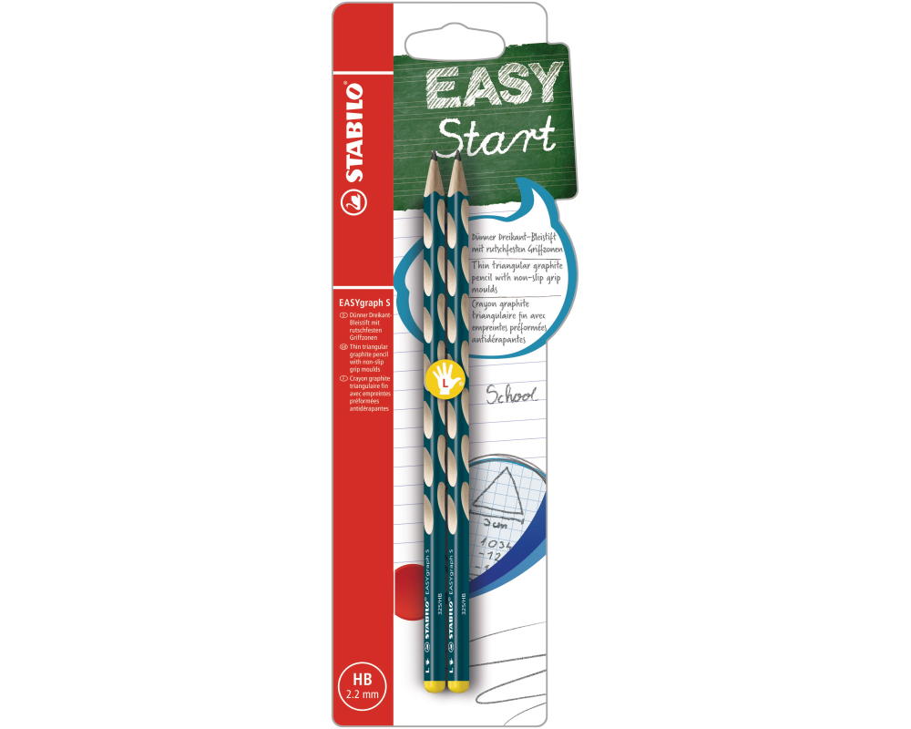 STABILO Bleistift EASYgraph S HB B-53103-5 petrol, L 2 Stück