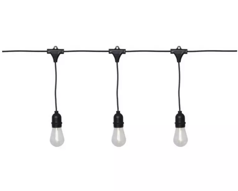 Star Trading Lichterkette String Light, 10 LEDs, 3.6 m, Schwarz