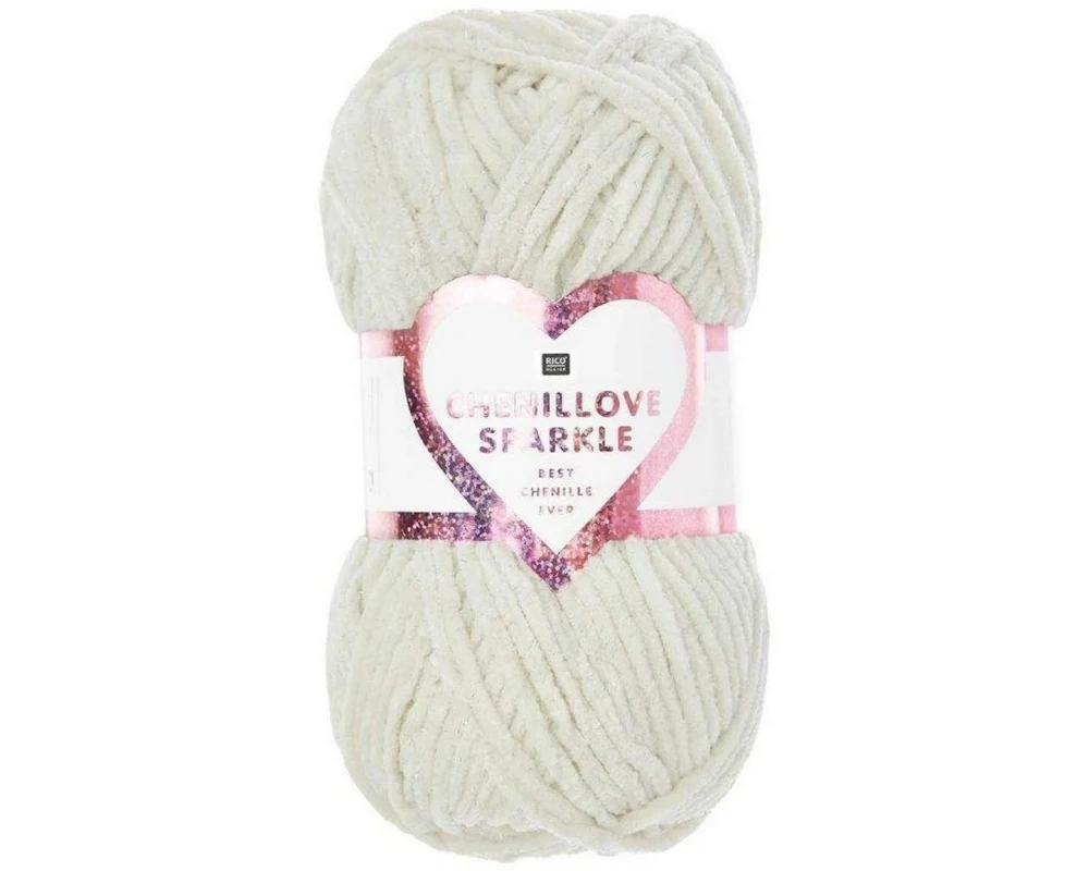 Rico Design Wolle Rico Chenillove Sparkle Creme