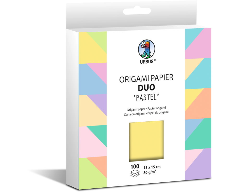 URSUS Faltblätter Duo 15x15cm 22885599F pastell 100 Blatt