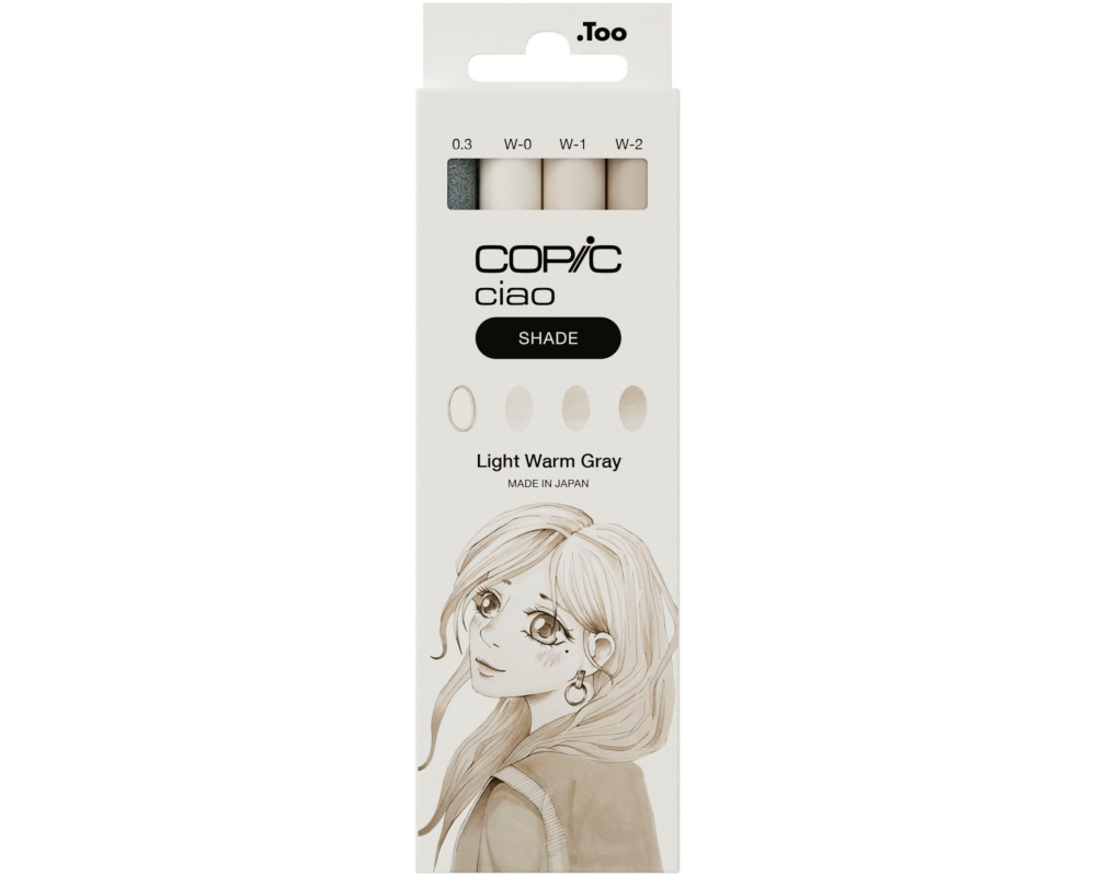 COPIC Marker Ciao Shade Set 22075421 Light Warm Gray 4 Stück