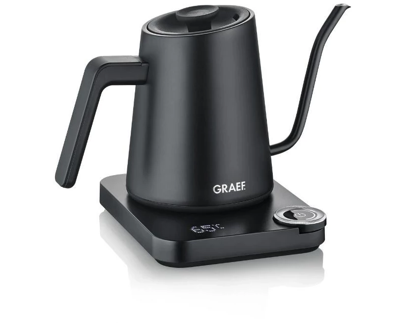 Graef Wasserkocher Pour-Over GK502 0.9 l, Schwarz matt