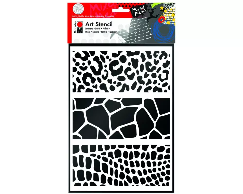 Marabu Schablone Art Stencil Animal Print