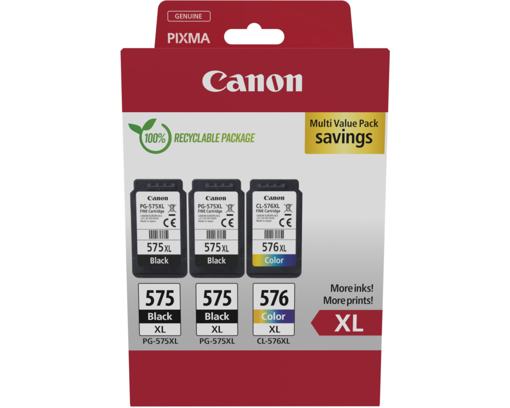 Canon 2xPG-575XL/1xCL-576XL Multipack Black/Cyan/Magenta/Yellow