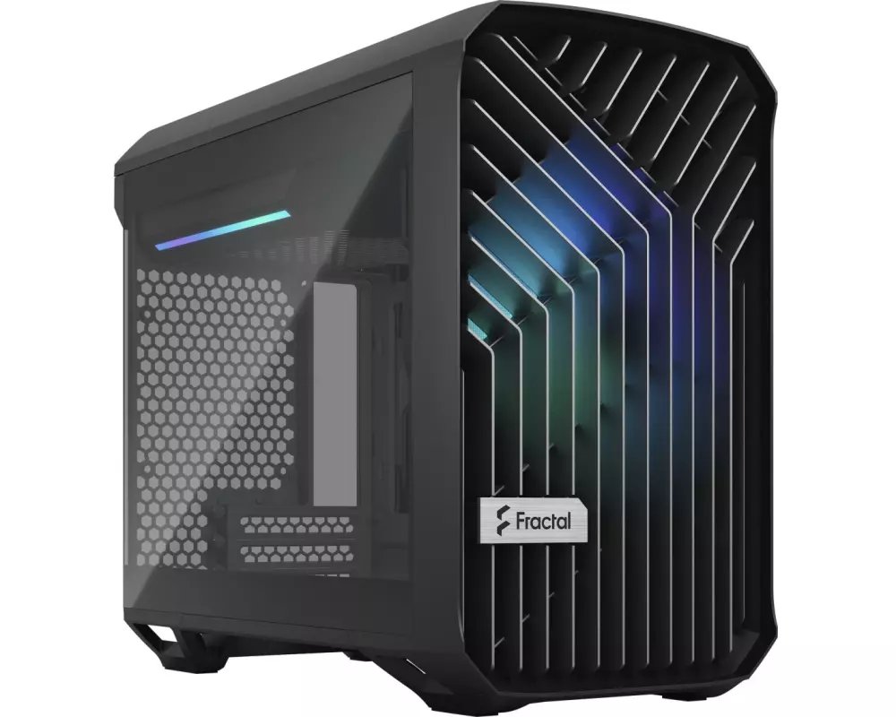 Fractal Design PC-Gehäuse Torrent Nano RGB TG Light Tint Schwarz