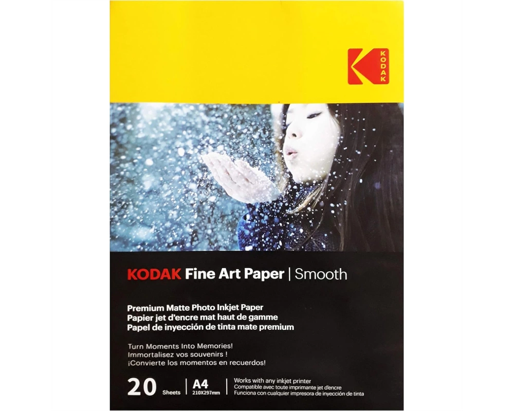 Kodak Fotopapier - 20 Blatt A4, 230g/qm , 21cm x 29.7cm, matt
