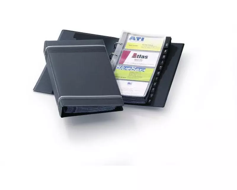 DURABLE Visitenkartenbuch Visifix für 200 Visitenkarten, Anthrazit