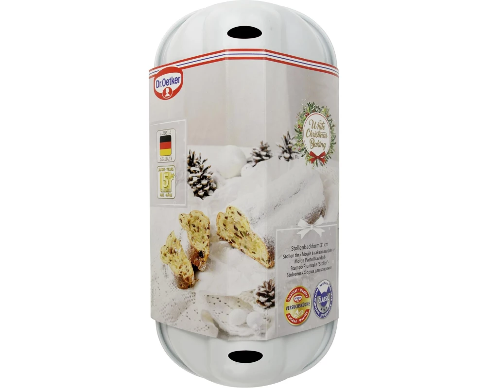 Dr.Oetker White Christmas Baking Stahlblech Weiss 31 cm