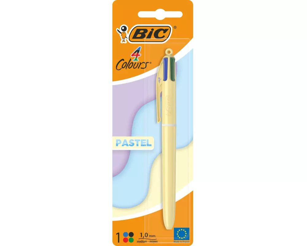 BIC Mehrfarbenkugelschreiber 4 Colours Pastel 1 Stück